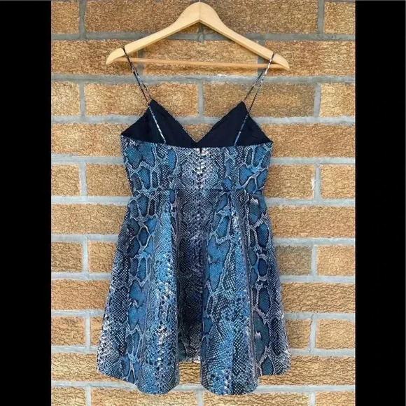 Lovers + Friends Python Young Love Cocktail Dress small - Picture 6 of 12